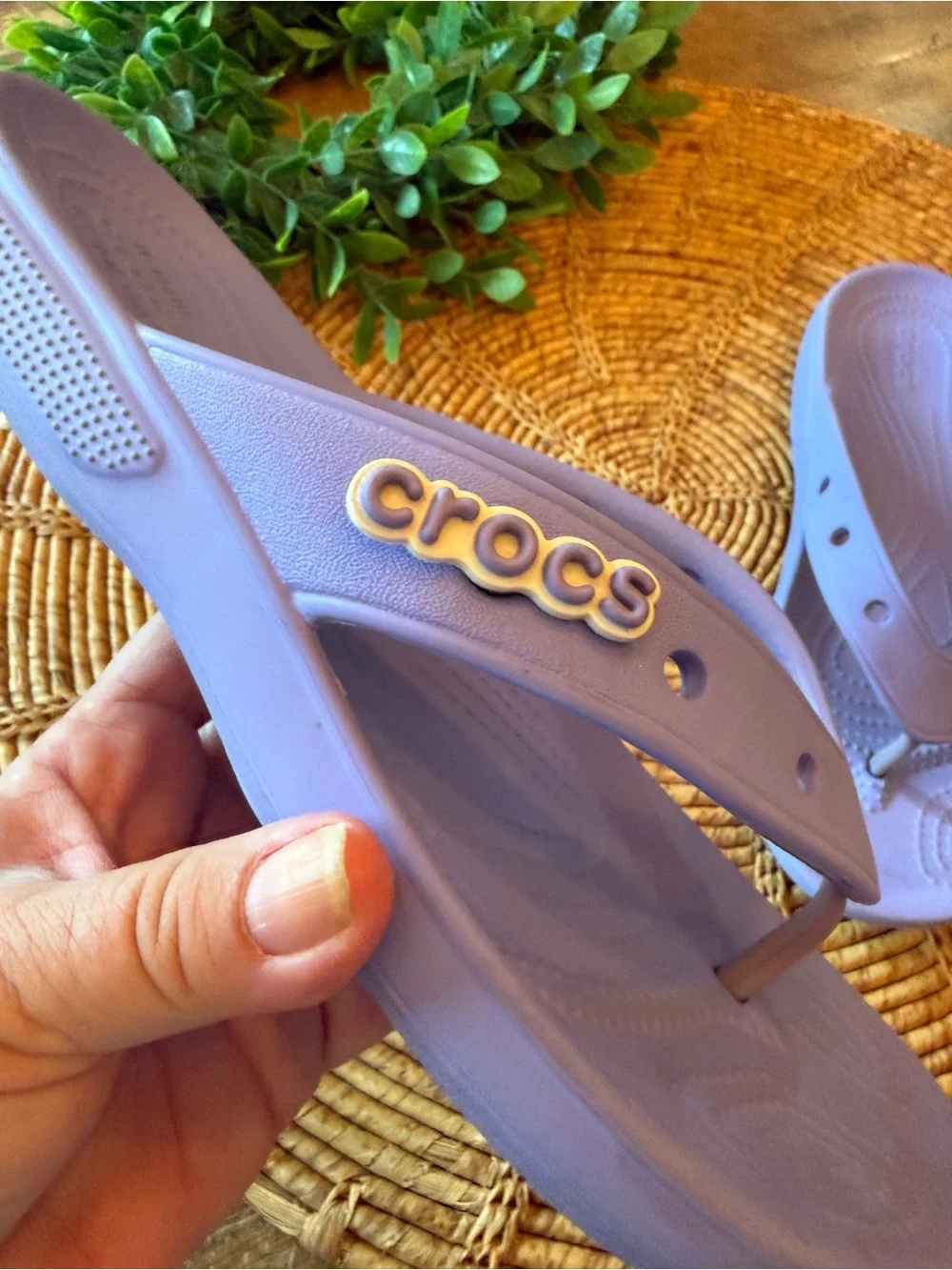 Crocs Lavender Flip-Flop Sandals - Comfortable Everyday Slides